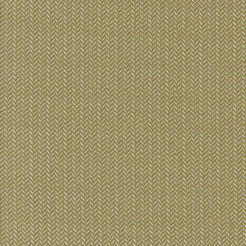 Green fabric texture with a herringbone pattern