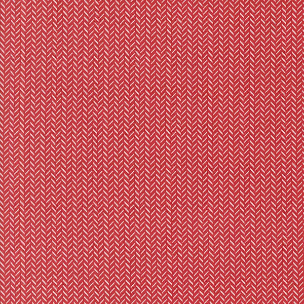Berry and Pine <br> Yule Herringbone Cranberry