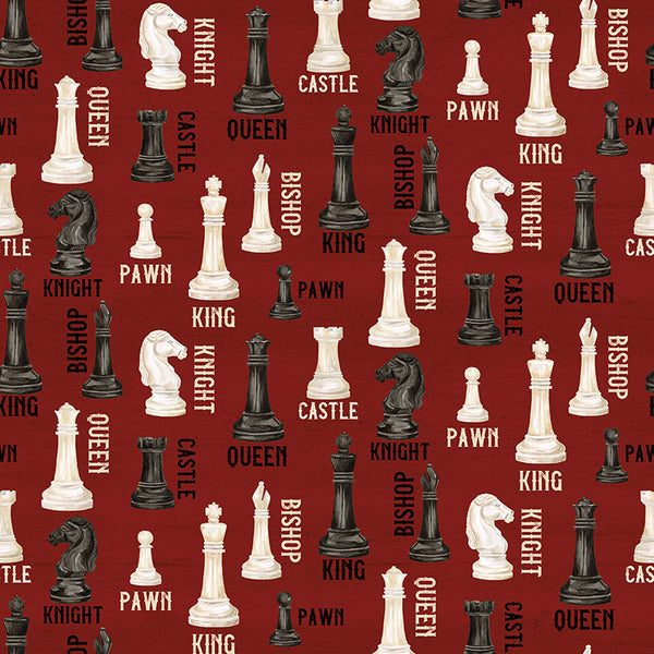 I'd Rather Be Playing Chess <br> Pieces Red
