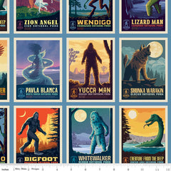 Legends Of The National Parks <br> Postcards Blue