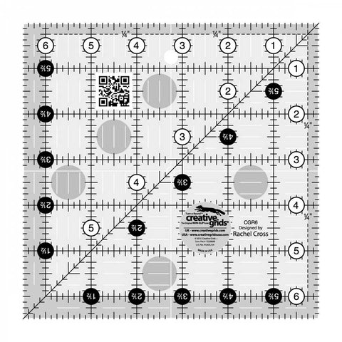 Creative Grids Quilt Ruler 6.5in Square