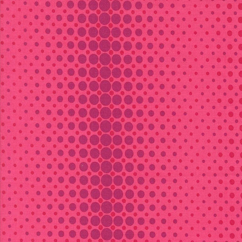 Pattern of purple circles on a pink background