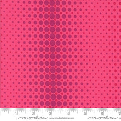 pattern of purple circles on a pink background with ruler