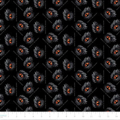 Pattern of red dragon eyes and "House of the Dragon" text on a black background with ruler