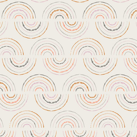 Light wave print on an off-white background