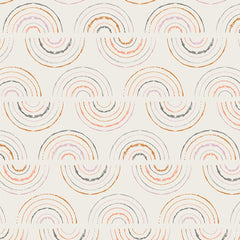 Light wave print on an off-white background