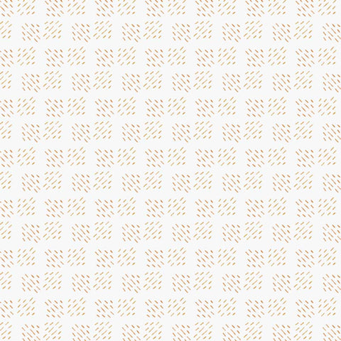 Light geometric print on an off-white background