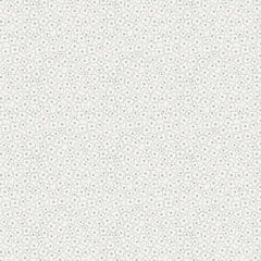 Light green floral print on an off-white background
