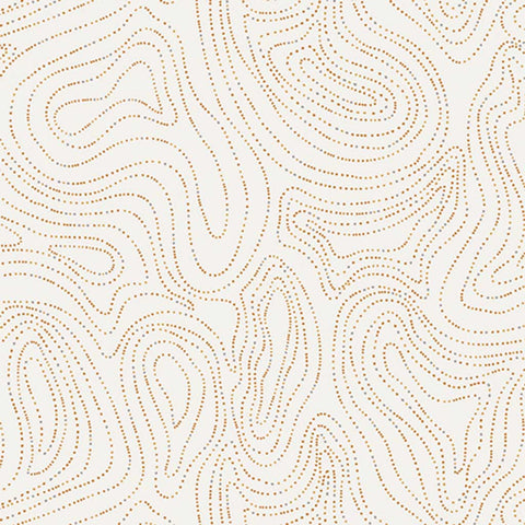 Light topographic print on an off-white background