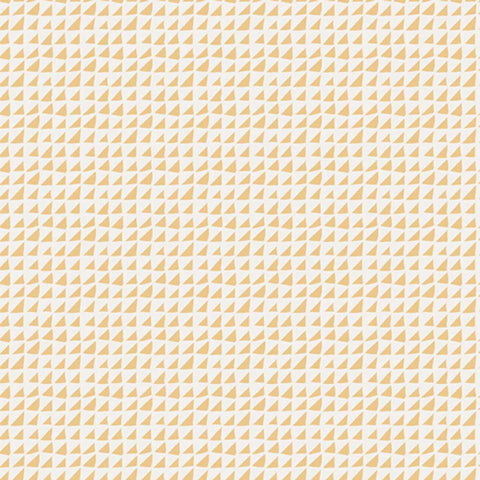 Light geometric print on an off-white background