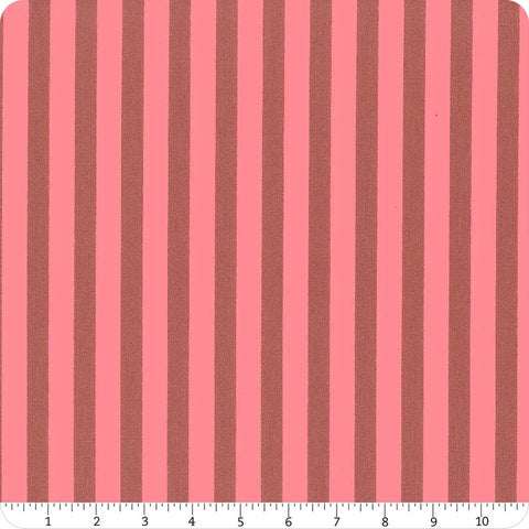Pattern of pink stripes with ruler
