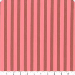 Pattern of pink stripes with ruler