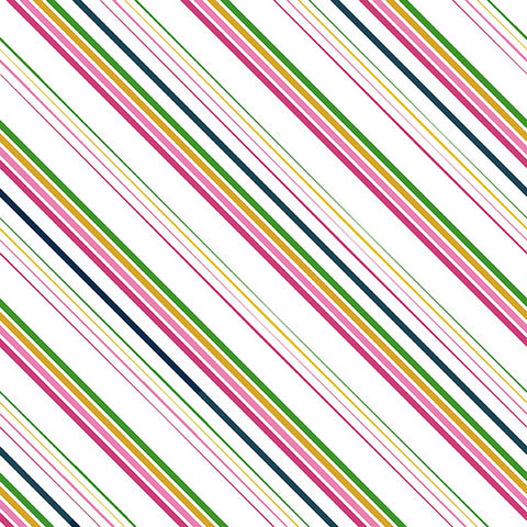 Colorful diagonal stripes on a white background