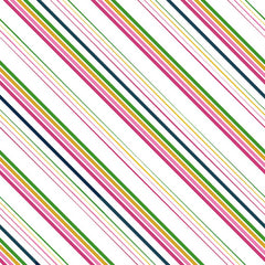 Colorful diagonal stripes on a white background