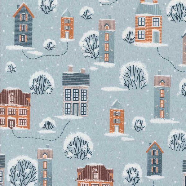 Purrfect Christmas <br> Snowy Town Sky