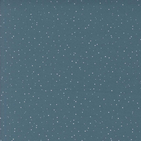 Teal fabric with small white dots