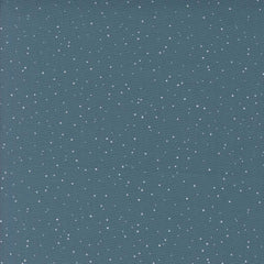 Teal fabric with small white dots