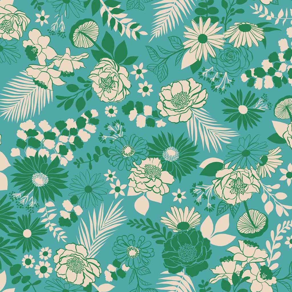 succulent cotton fabric Ruby Star