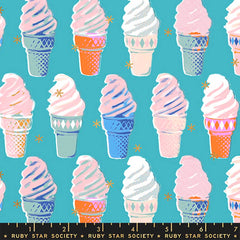 Best Day Ever <br> Ice Cream Turquoise Metallic