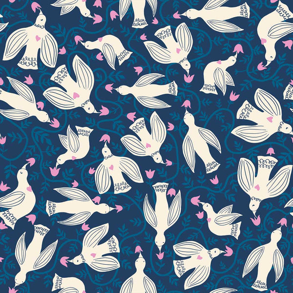 Endpaper <br> Hummingbirds Bluebell