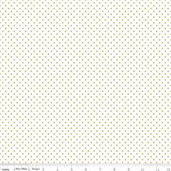 Swiss Dot on White <br> Gold Sparkle