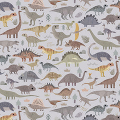 D is for Dinosaur Cotton Fabric