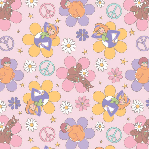 Scooby Doo <br> Softly Groovy <br> Soft Flower Power Pink