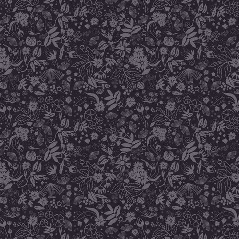 Purple tone on tone floral pattern