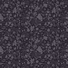 Purple tone on tone floral pattern