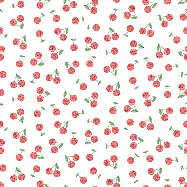 Shimmer <br> Cherry Disco Balls White