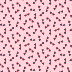 Pattern of heart-shaped sunglasses on a pink background