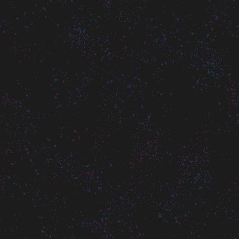 Pattern of multi-colored speckles on a black background