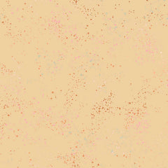 Pattern of multi-colored speckles on a beige background