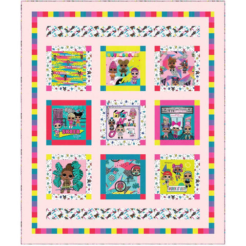 L.O.L Surprise! Totally Awesome Quilt Pattern