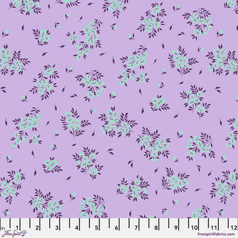 Light purple ditzy flower blender print with ruler