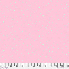 Pink background with moon and stars blender print with ruler