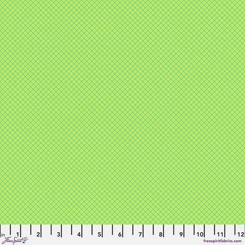 Green grid blender print with ruler
