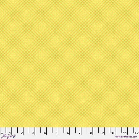 Yellow grid blender print with ruler