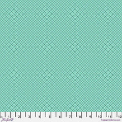 Turquoise grid blender print with ruler