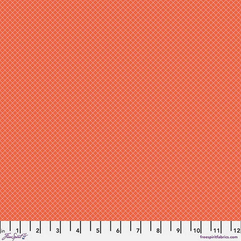 Orange grid blender print with ruler