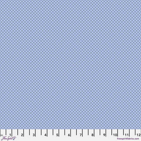 Blue grid blender print with ruler