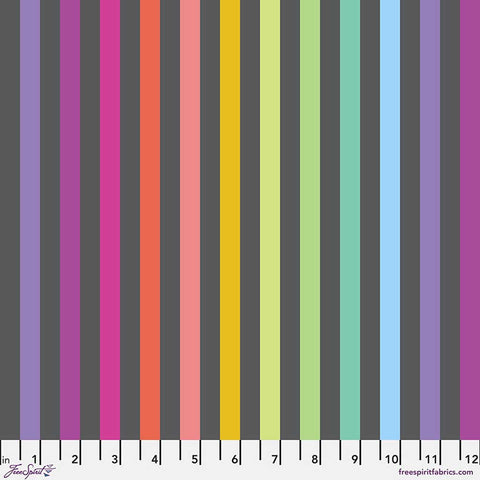 Color swatch with vertical stripes in various colors 