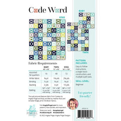 Code Word Quilt Pattern