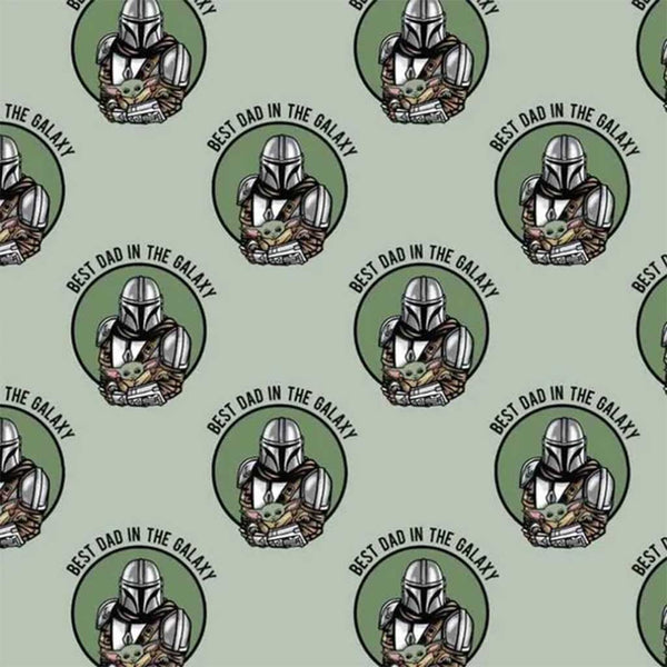 2 Yard Precut <br> Star Wars <br> Mandalorian Dad Badge