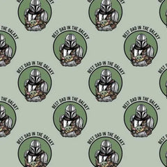 2 Yard Precut <br> Star Wars <br> Mandalorian Dad Badge
