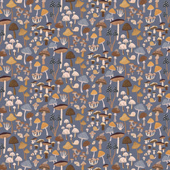 Owl You Need is Love Mushrooms Storm Cotton Fabric