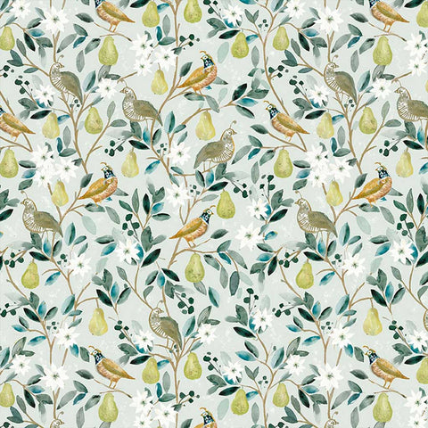 Best in Snow Partridge in a Pear Tree Cotton Fabric