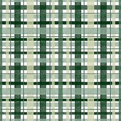 Best in Snow Water Plaid White Cotton Fabric