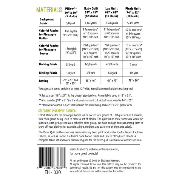 Pineapple Farm Quilt Pattern