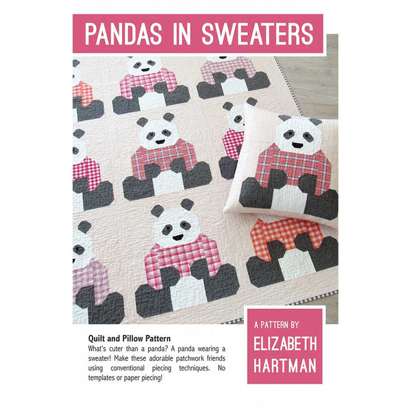 Pandas in Sweaters Quilt Pattern